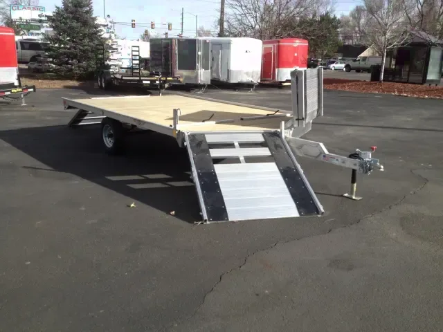 12ft  ALUMINUM SNOWMOBILE TRAILER