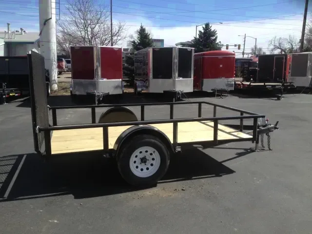 10ft utility trailer with rail sides