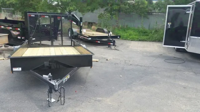 Black Steel 10ft Utility Trailer