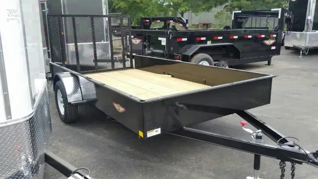12FT UTILITY TRAILER W/SOLID BLACK SIDES