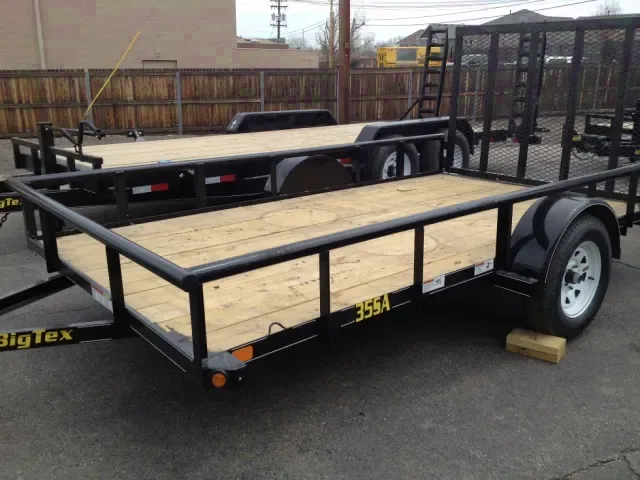 12ft Wood Deck Utility Trailer