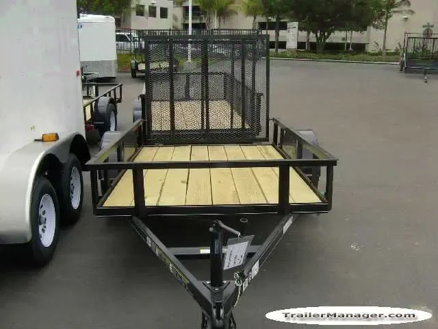 Single 3500lb Axle Bumper Pull 8ft Utility Trailer