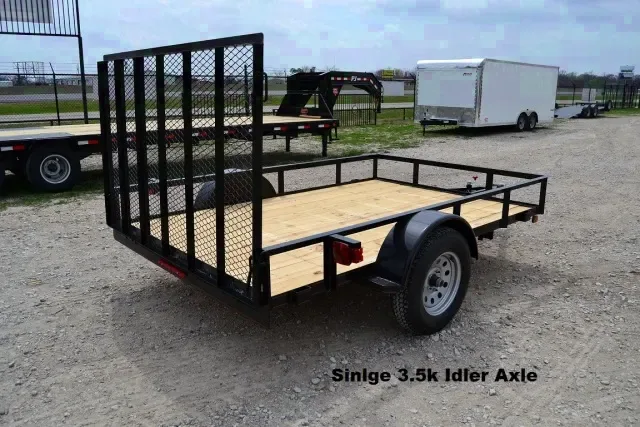 SA 10ft Utility Trailer w/Smooth Steel Fenders