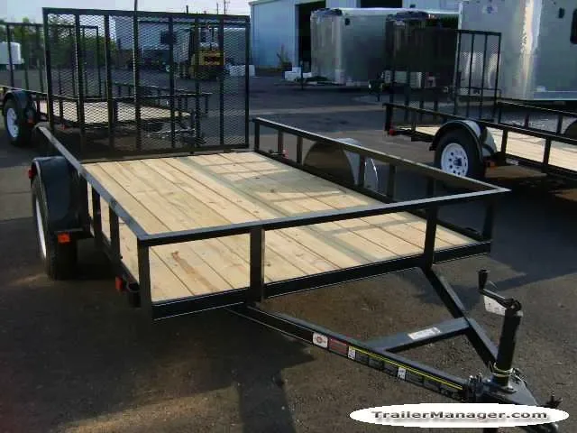 10ft Single 3500lb Axle Utility Trailer w/Gate