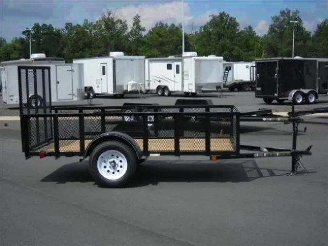 10FTUtility Trailer, Side Rails, Ramp Gate