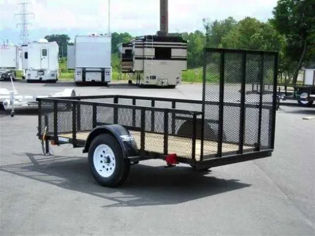 10ft Utility Trailer SA w/Expanded Metal Tall Sides