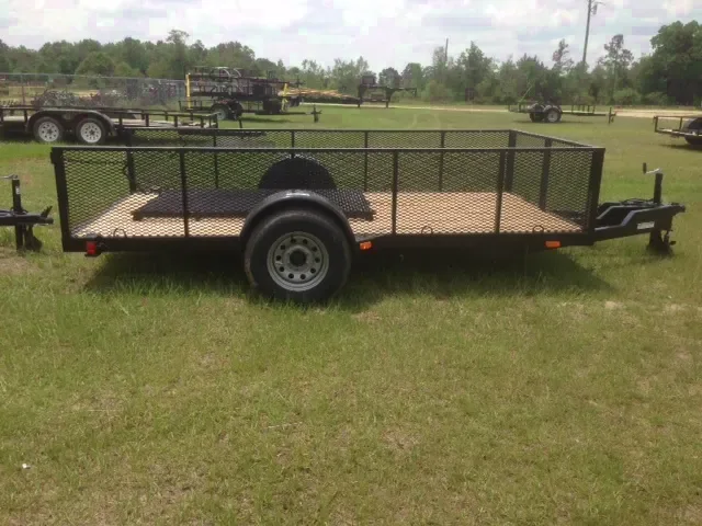 MESH SIDED 12FT UTILITY TRAILER