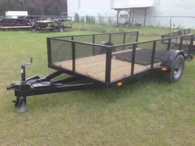 12ft Utility Trailer High Mesh Sides