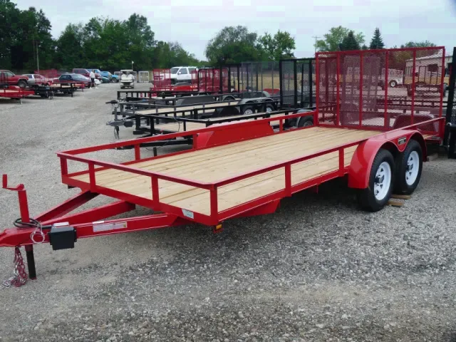 16ft Utility Trailer, Tandem 3500 lb Axles