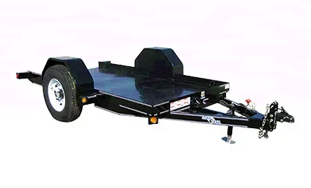 10ft W/1-7K AXLE, GRAVITY DOWN TILT DECK TRAILER