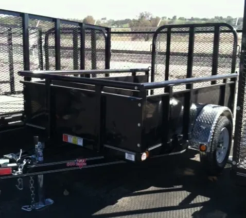 8FT Utility Trailer With Solid Sides-Single Axle