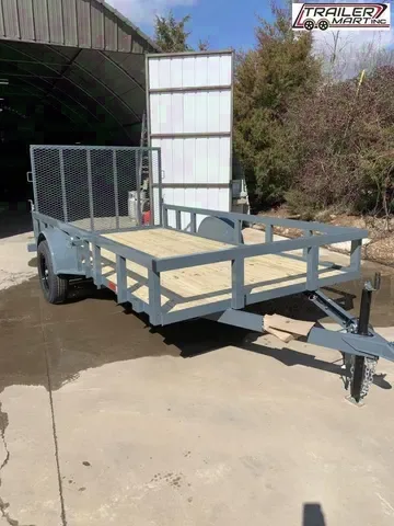 2025 6x14 Single Axle Utility Trailer - Gray
