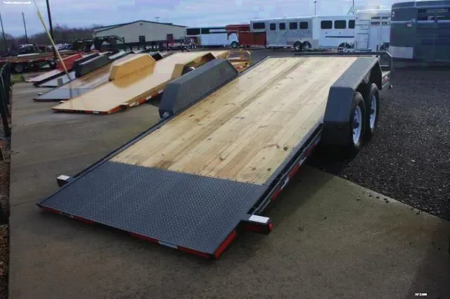 22ft Tilt Bed Utility Trailer w/7000lb Tandem Axles