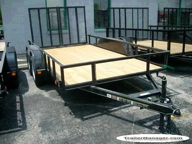 Steel Frame 12ft TA Utility Trailer