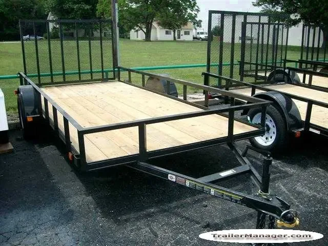 Single Axle 12ft Steel Utility Trailer