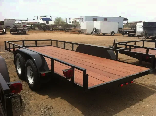 16ft Steel Utility Trailer w/Rear Gate