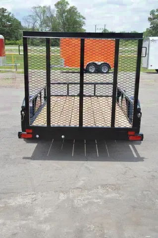 10ft Utility Trailer with Ramp and Wood Deck