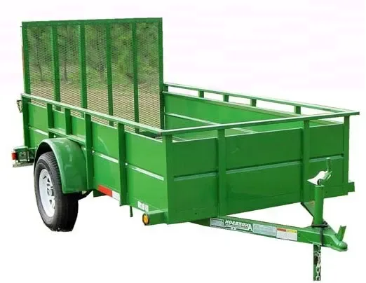 12ft Green Utility Trailer w/Spare Tire Mount