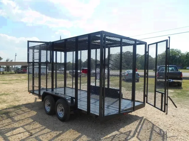 16ft Trash Trailer w/High Mesh Sides