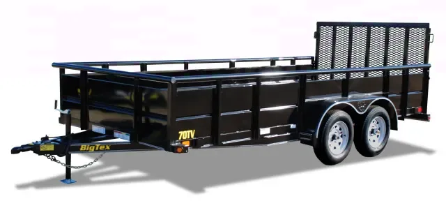 16ft Utility Trailer with Steel Sides