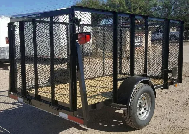 8ft Landscape Trailer w/ Expanded Metal Sides