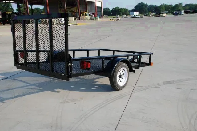 8ft Black Mesh Utility Trailer