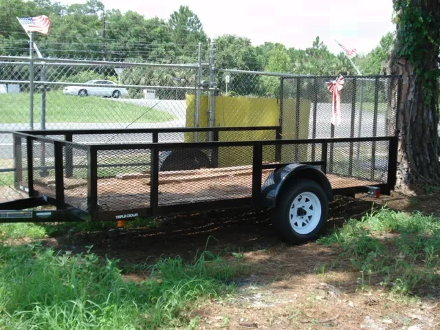 Single 3500lb Axle 12ft Utility Trailer w/Spare Mount
