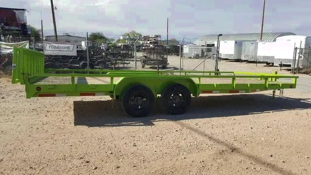 Utility Trailer 20ft Green w/Ramp