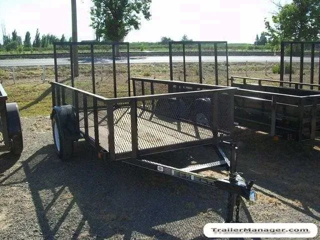 High Expanded Metal Sides 10ft Long Utility Trailer