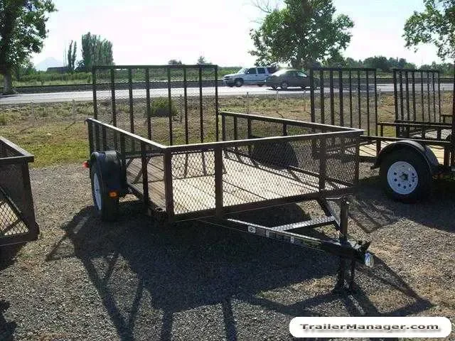 10ft High Mesh Side Utility Trailer