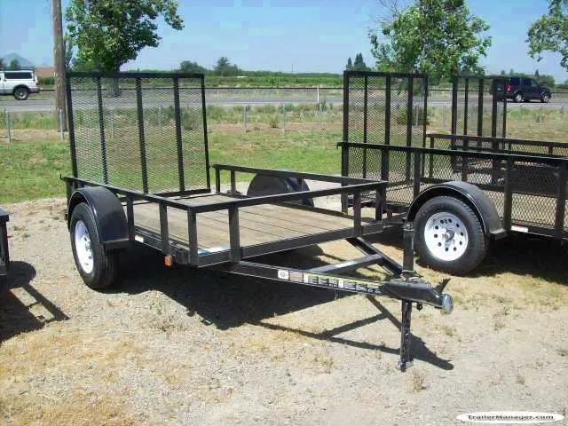 SA 8FT BLACK UTILITY TRAILER W/GATE