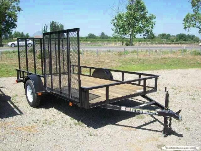 12ft SA Treated Lumber Decking Utility Trailer