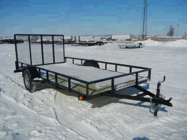 12FT Utility Trailer w/Treated Wood Deck