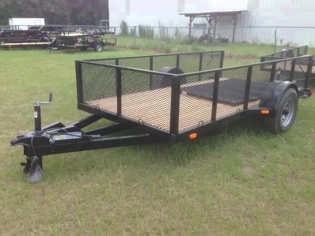 12 FT SINGLE AXLE UTILITY TRAILER W/GATE