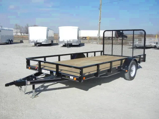 BUMPER PULL 12FT  UTILITY TRAILER W/GATE