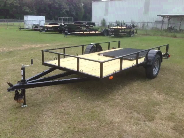 12ft SA Black Utility Trailer w/Gate