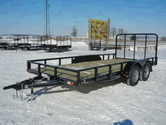 16 ft Utility Trailer w/Tandem 3500lb Axles