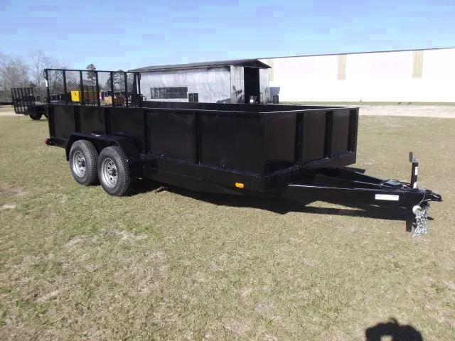 16FT SOLID SIDE BLACK UTIITY TRAILER