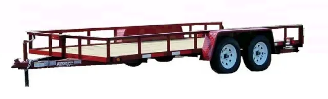Red 16ft TA Utility Trailer w/Ramp