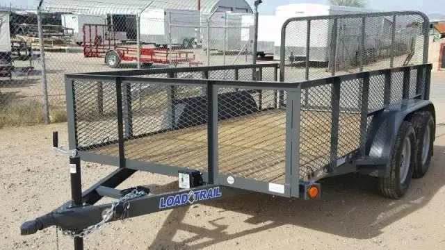 12FT TA UTILITY TRAILER W/EXPANDED METAL SIDES