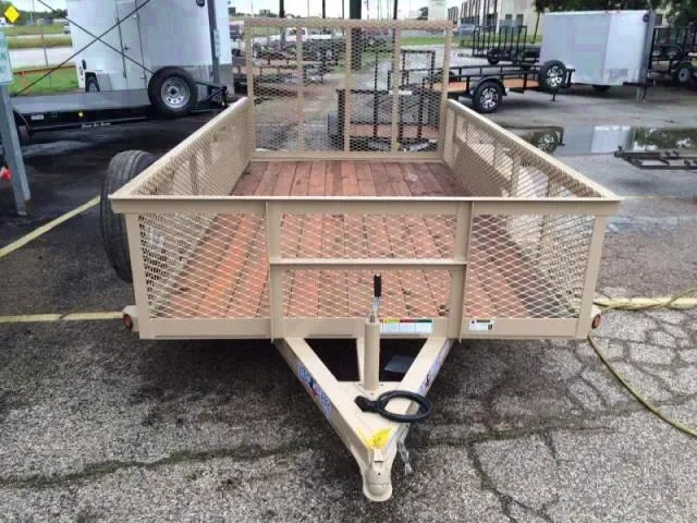12FT SA Pipe Top Rail Utility Trailer