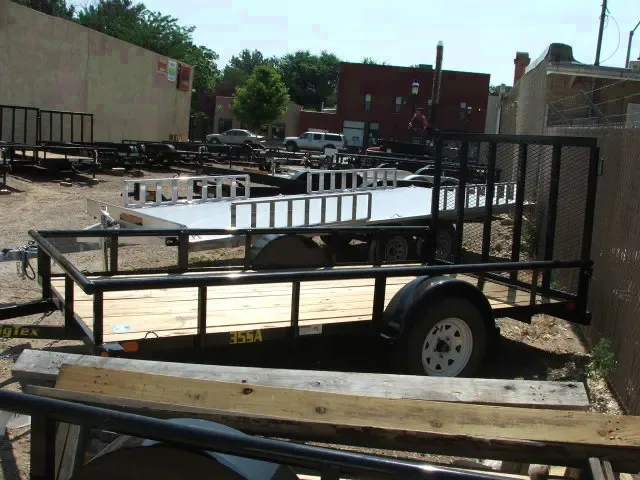 12FT Utility/Landscape Trailer with Wood Deck