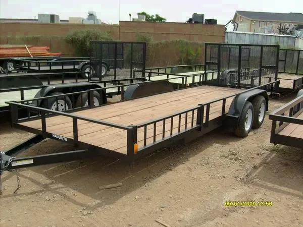20FT TANDEM 3500LB AXLE BLACK UTILITY TRAILER