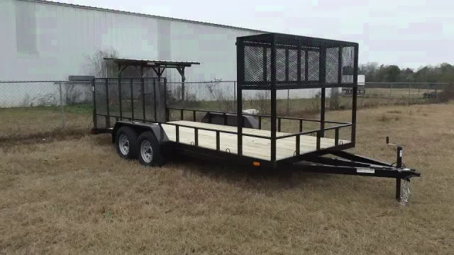 20FT LANDSCAPE TRAILER W/TOOL CAGE