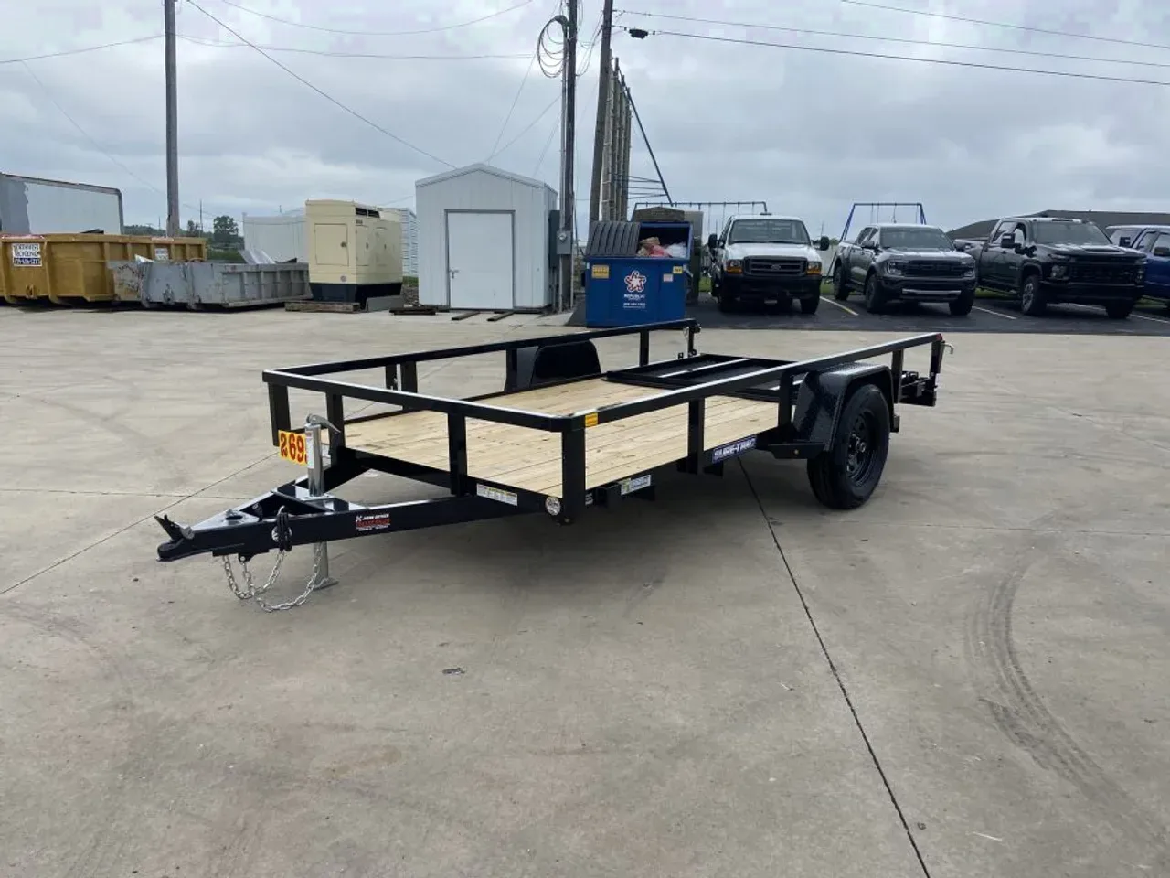 Sure-Trac Utility Trailer with Tube Top 7'X12'