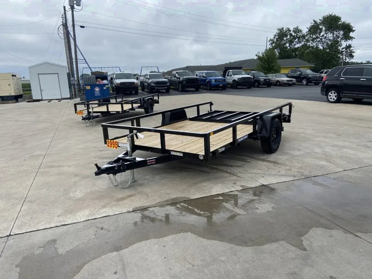 Sure-Trac Utility Trailer with Tube Top 7'X12'