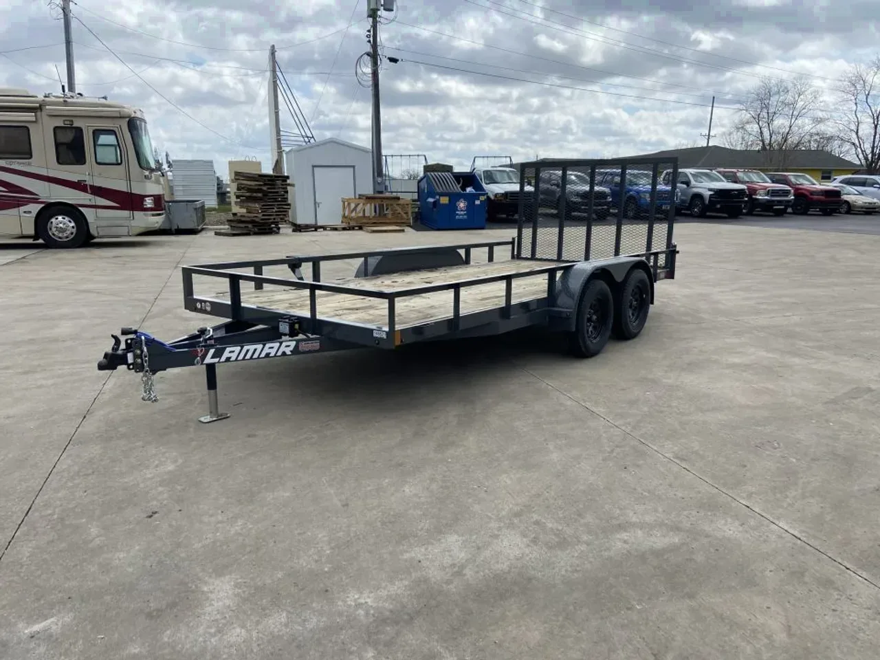 Lamar 83"X16' UC 7K Utility Trailer