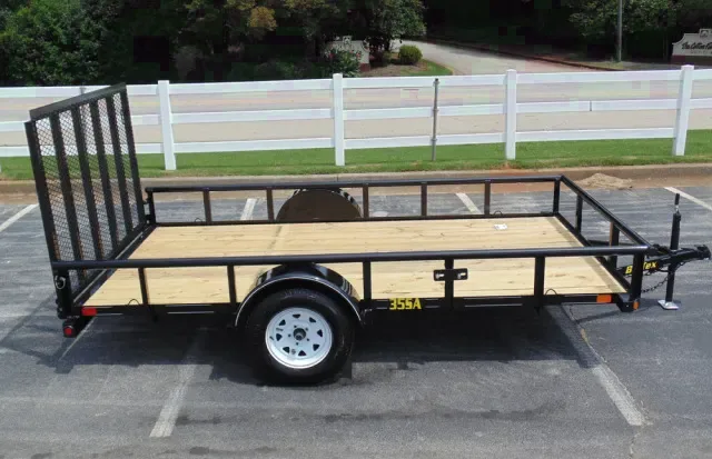 Utility Trailer Single 3500lb Axle 12ft Black
