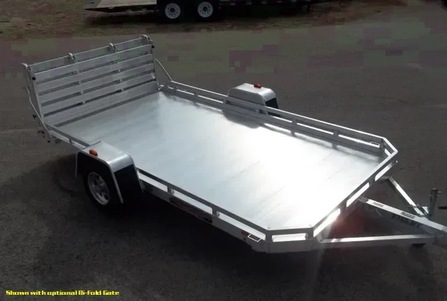 12ft Silver Lightweight Bumper Pull Utility Trailer