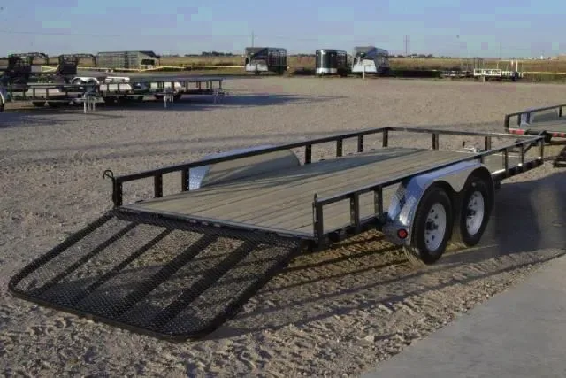 16FT BLACK STEEL FRAME TA UTILITY TRAILER